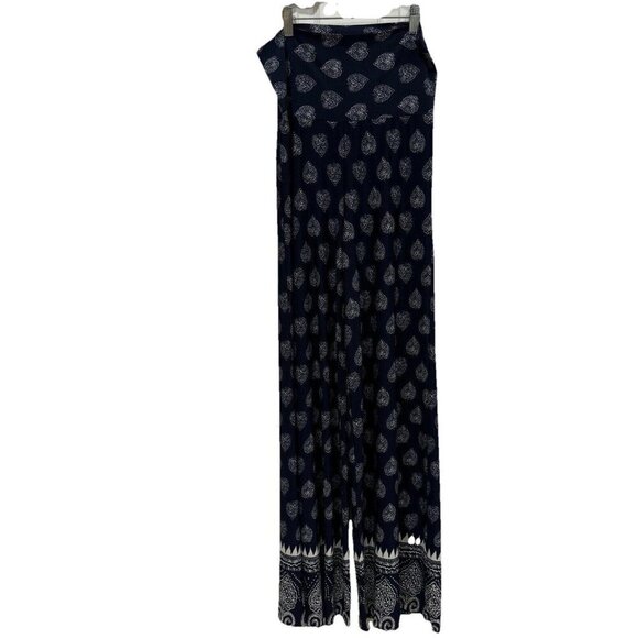 Chatoyant Flare Pants Women M Blue Wash Bell Bottom USA Medium Geometric - Picture 1 of 8